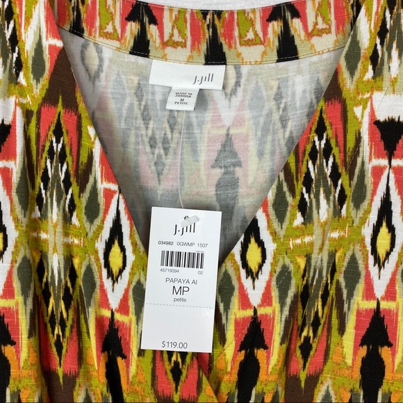 NWT J. Jill Patterned Maxi Dress - Picture 3 of 5